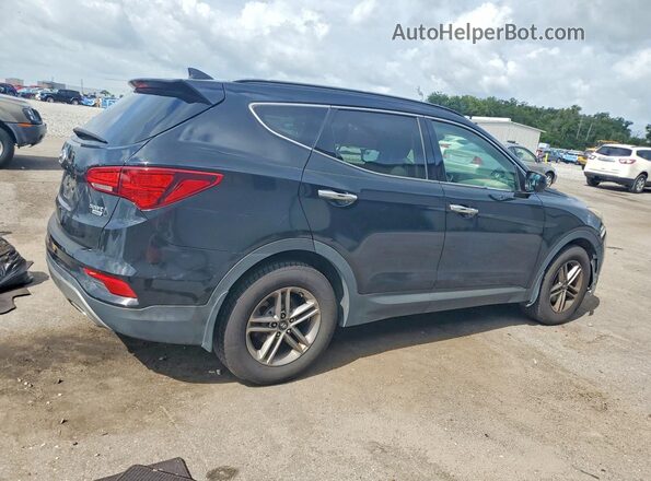 5NMZUDLB0HH011074 2017 HYUNDAI SANTA Черный Задняя правая четверть