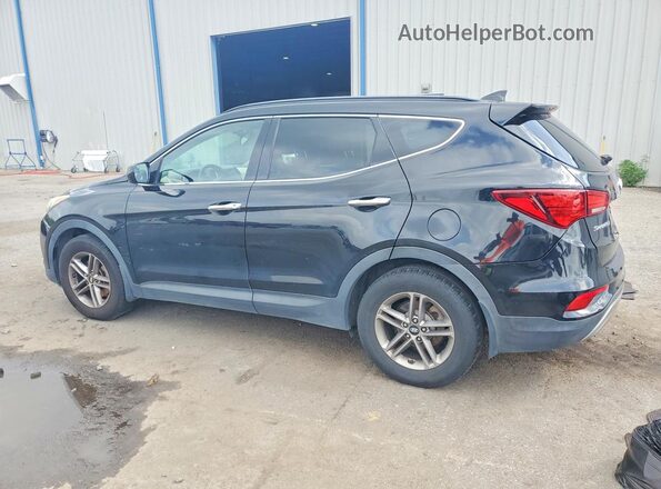 5NMZUDLB0HH011074 2017 HYUNDAI SANTA Черный Задняя левая четверть