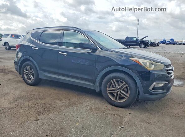 5NMZUDLB0HH011074 2017 HYUNDAI SANTA Черный Передняя правая четверть