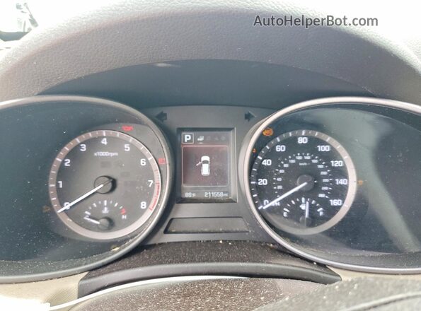 5NMZUDLB0HH011074 2017 HYUNDAI SANTA Черный Вид щитка приборов