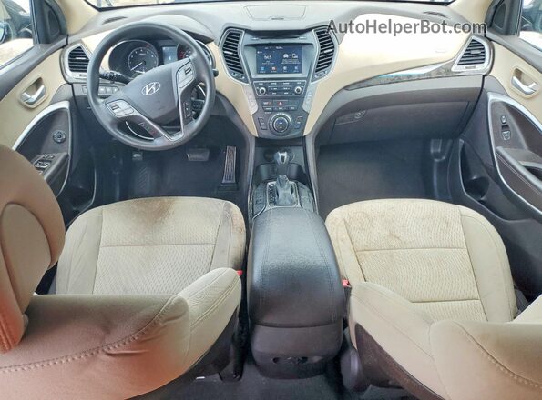 5NMZUDLB0HH011074 2017 HYUNDAI SANTA Черный Вид панели приборов