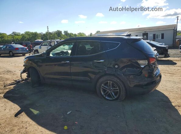 5NMZUDLB0JH066310 2018 HYUNDAI SANTA Black Trasero izquierdo
