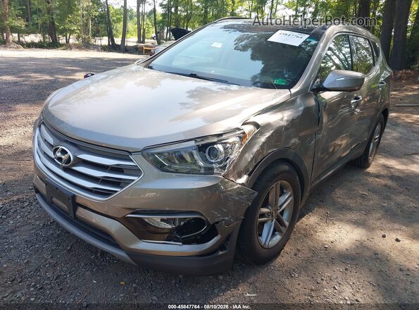5NMZUDLB0JH100004 2018 HYUNDAI SANTA FE SPORT Gray წინა მარცხენა ხედი სამი მეოთხედიდან
