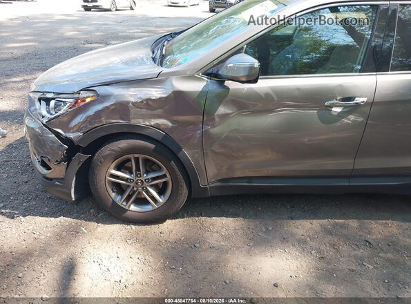 5NMZUDLB0JH100004 2018 HYUNDAI SANTA FE SPORT Gray წინა ხედი