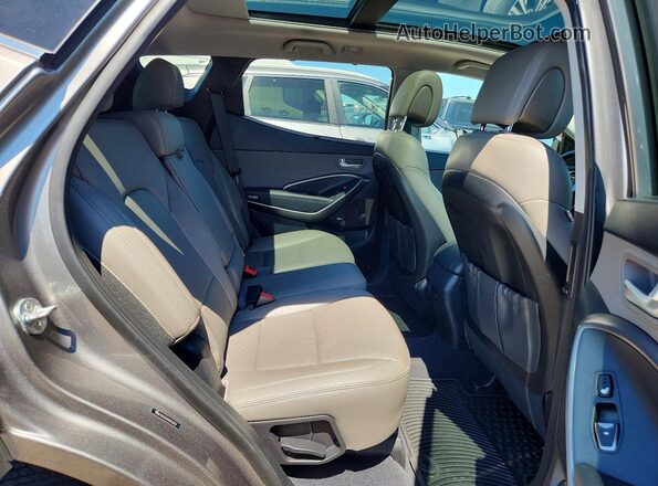 5NMZUDLB1HH035819 2017 HYUNDAI SANTA Beige Widok tylnych siedzeń