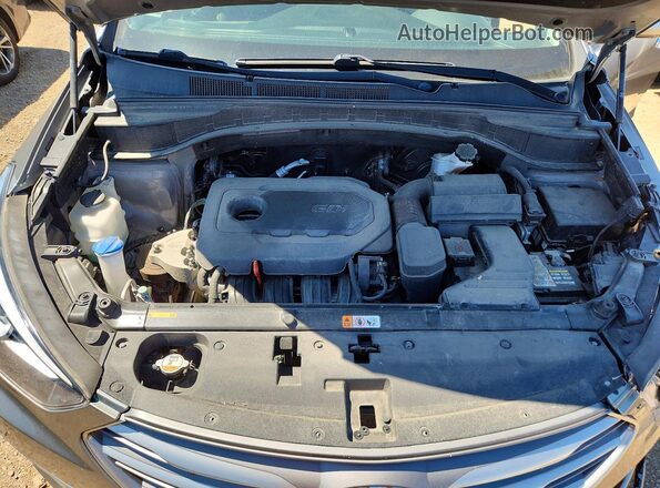 5NMZUDLB1HH035819 2017 HYUNDAI SANTA Beige Widok wnętrza z tyłu