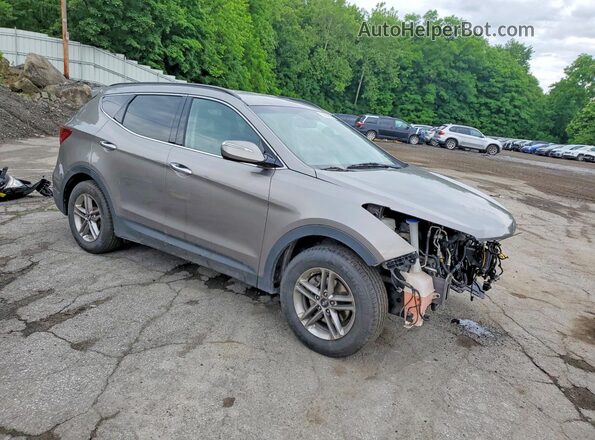 5NMZUDLB1HH036100 2017 HYUNDAI SANTA Gray Front right