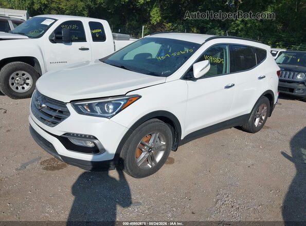 5NMZUDLB1JH055753 2018 HYUNDAI SANTA FE SPORT White Przód lewy