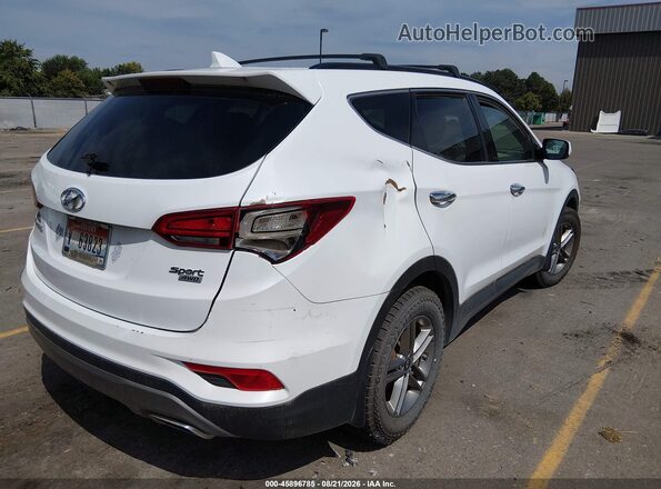 5NMZUDLB2HH038406 2017 HYUNDAI SANTA FE SPORT Белый Задняя правая четверть