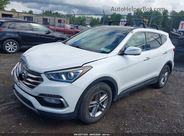5NMZUDLB2HH040981 2017 HYUNDAI SANTA FE SPORT White Առջևի ձախ երեք քառորդ տեսարան