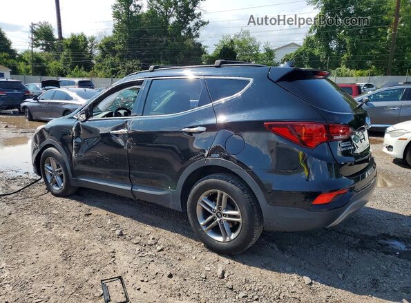 5NMZUDLB2HH047932 2017 HYUNDAI SANTA Black Հետևի ձախ