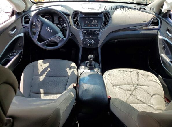 5NMZUDLB2HH047932 2017 HYUNDAI SANTA Black Առջևի վահանակի տեսք