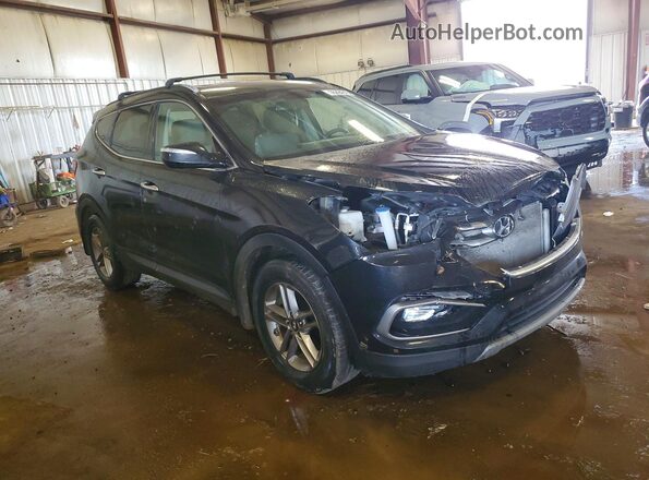 5NMZUDLB2JH087904 2018 HYUNDAI SANTA Black Delantero derecho