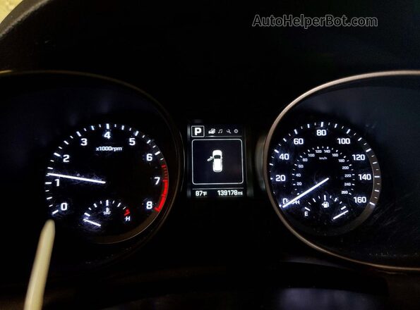 5NMZUDLB2JH087904 2018 HYUNDAI SANTA Black Vista del cuadro de instrumentos