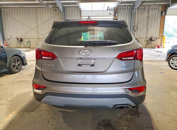 5NMZUDLB2JH098904 2018 HYUNDAI SANTA Gray Widok z tyłu
