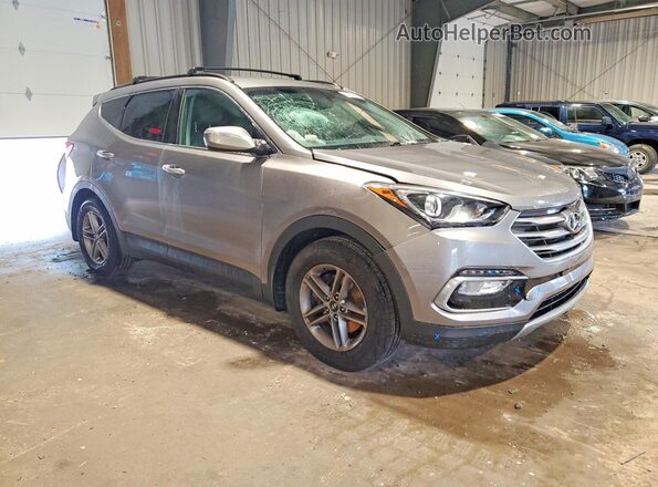 5NMZUDLB2JH098904 2018 HYUNDAI SANTA Gray Przód prawy