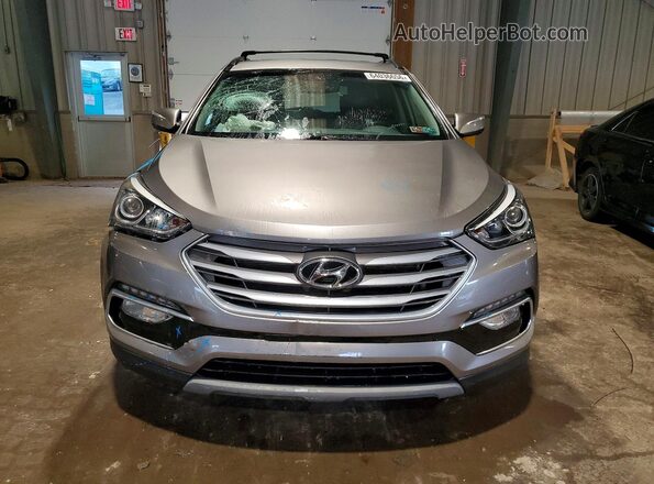 5NMZUDLB2JH098904 2018 HYUNDAI SANTA Gray Widok z przodu