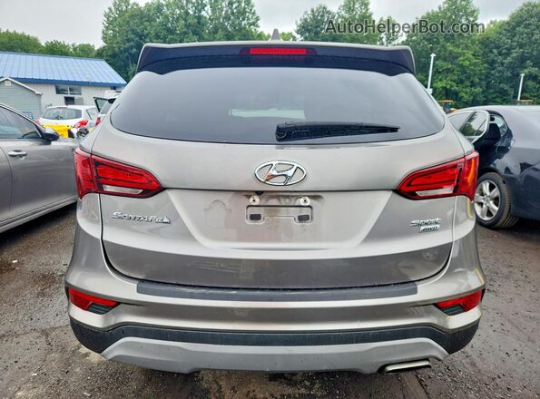 5NMZUDLB2JH103101 2018 HYUNDAI SANTA Beige Vista trasera