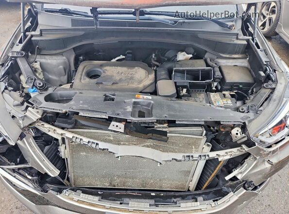 5NMZUDLB2JH103101 2018 HYUNDAI SANTA Beige Vista del compartimento del motor