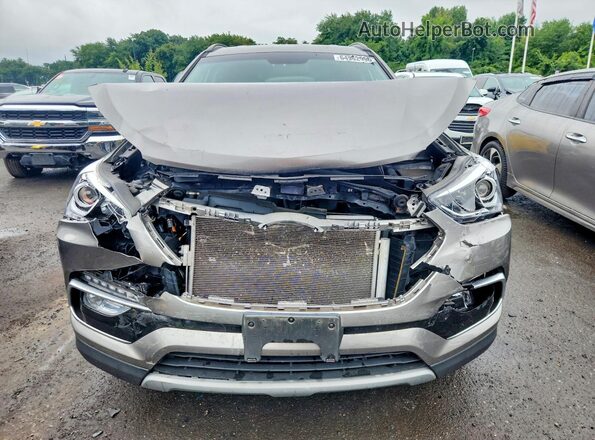 5NMZUDLB2JH103101 2018 HYUNDAI SANTA Beige Vista frontal