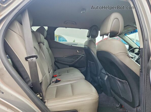 5NMZUDLB2JH103101 2018 HYUNDAI SANTA Beige Vista interior trasera