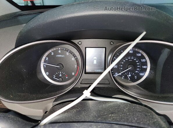 5NMZUDLB3JH082033 2018 HYUNDAI SANTA Белый Вид щитка приборов
