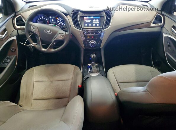 5NMZUDLB3JH085479 2018 HYUNDAI SANTA Gray Առջևի վահանակի տեսք