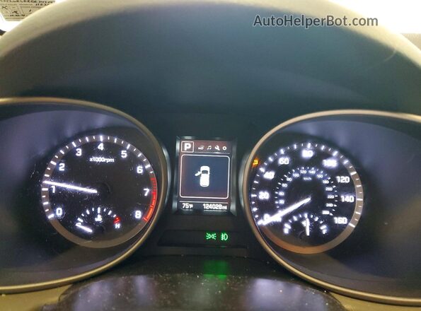 5NMZUDLB3JH085479 2018 HYUNDAI SANTA Gray Սարքավորումների վահանակի տեսք