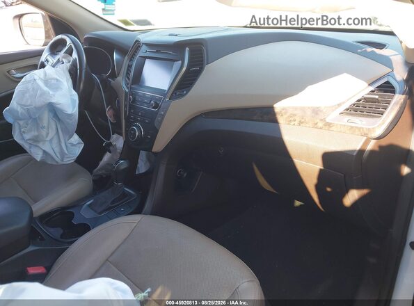 5NMZUDLB6HH034276 2017 HYUNDAI SANTA FE SPORT White Front interior view