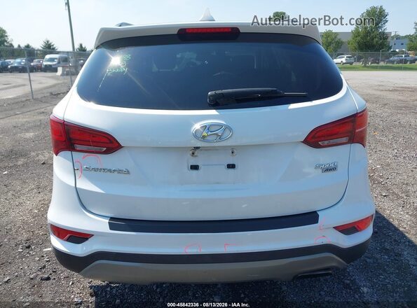 5NMZUDLB7JH059709 2018 HYUNDAI SANTA FE SPORT White 