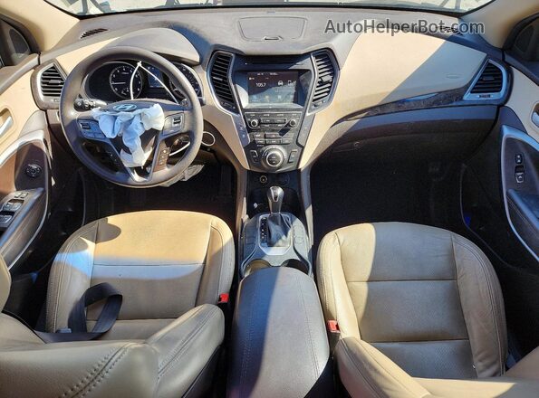 5NMZUDLB8HH025157 2017 HYUNDAI SANTA Black Вид панелі приладів