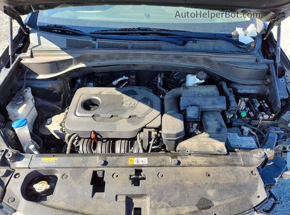 5NMZUDLB8HH025157 2017 HYUNDAI SANTA Black Вид підкапотного простору