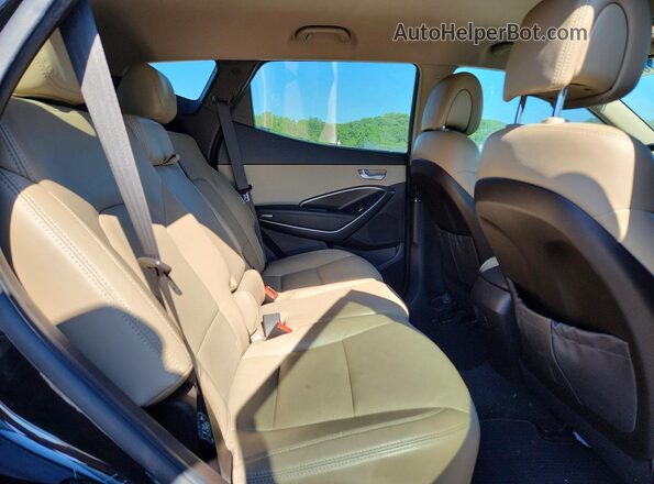 5NMZUDLB8HH025157 2017 HYUNDAI SANTA Black Вид задньої частини салону