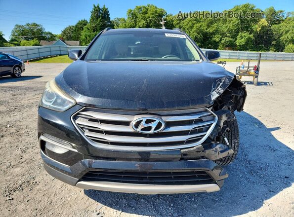 5NMZUDLB8HH025157 2017 HYUNDAI SANTA Black Вид спереду