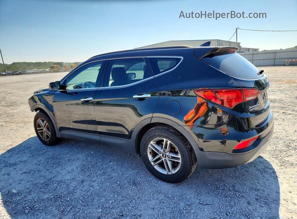 5NMZUDLB8HH025157 2017 HYUNDAI SANTA Black Задня ліва чверть