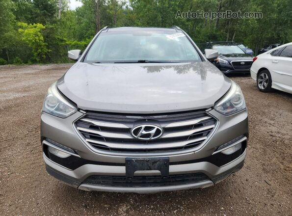 5NMZUDLB8HH043254 2017 HYUNDAI SANTA Brown Vista frontal