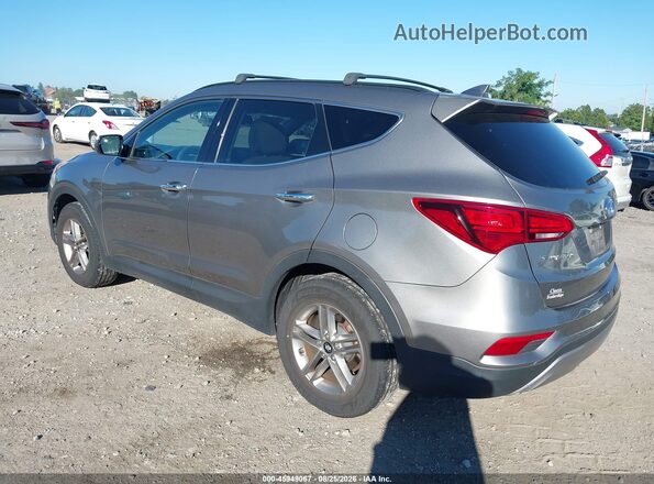 5NMZUDLB8HH050057 2017 HYUNDAI SANTA FE SPORT Серебряный Задняя левая четверть