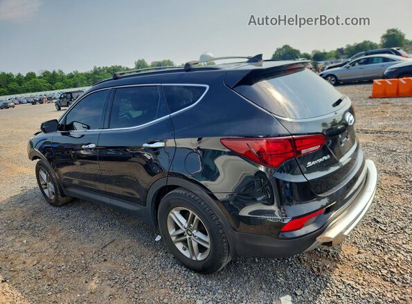 5NMZUDLB8JH059461 2018 HYUNDAI SANTA Black Հետևի ձախ