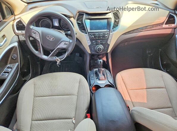 5NMZUDLB8JH059461 2018 HYUNDAI SANTA Black Առջևի վահանակի տեսք