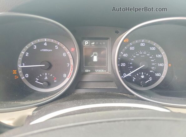 5NMZUDLB8JH098356 2018 HYUNDAI SANTA White Instrument cluster view