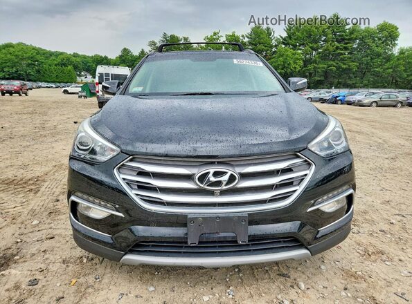 5NMZUDLB8JH100977 2018 HYUNDAI SANTA Black Widok z przodu