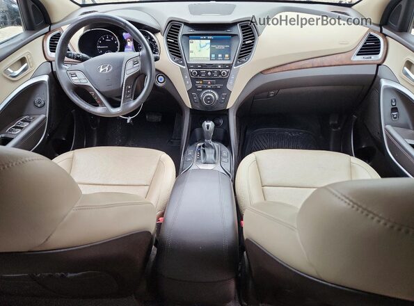 5NMZUDLB8JH100977 2018 HYUNDAI SANTA Black Widok deski rozdzielczej