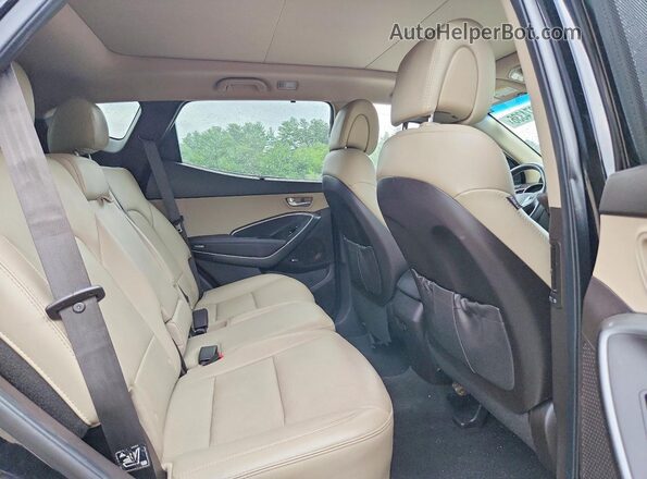 5NMZUDLB8JH100977 2018 HYUNDAI SANTA Black Widok wnętrza z tyłu