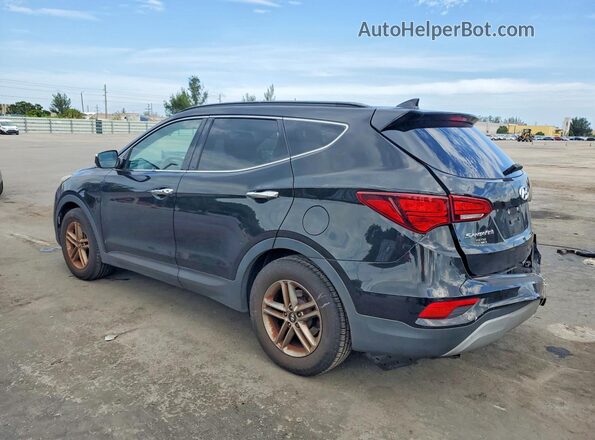 5NMZUDLB8JH104365 2018 HYUNDAI SANTA Black Tył lewy
