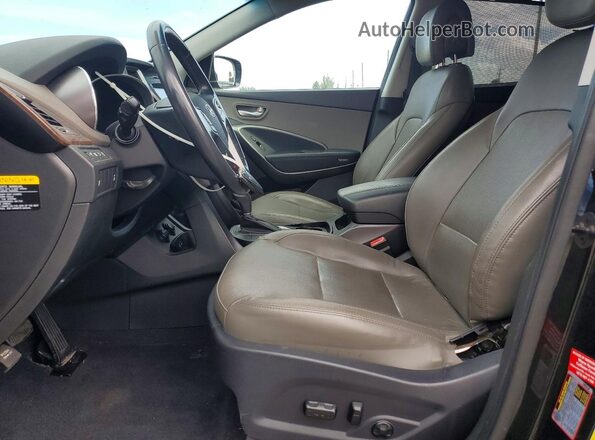5NMZUDLB8JH104365 2018 HYUNDAI SANTA Black Widok wnętrza z przodu