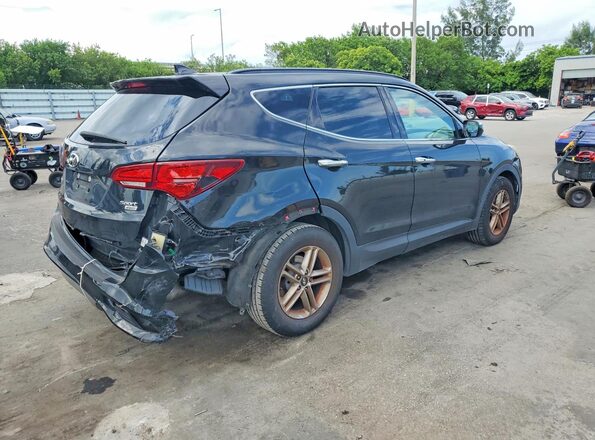 5NMZUDLB8JH104365 2018 HYUNDAI SANTA Black Tył prawy