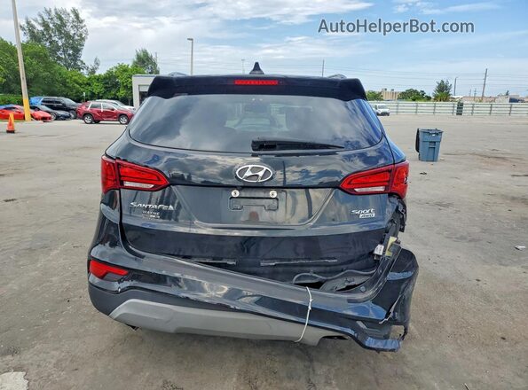 5NMZUDLB8JH104365 2018 HYUNDAI SANTA Black Widok z tyłu