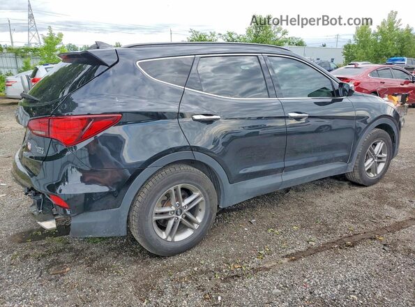 5NMZUDLB9HH038130 2017 HYUNDAI SANTA Black Rear right