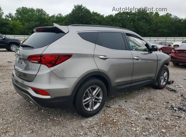5NMZUDLB9JH063650 2018 HYUNDAI SANTA Gray Trasero derecho