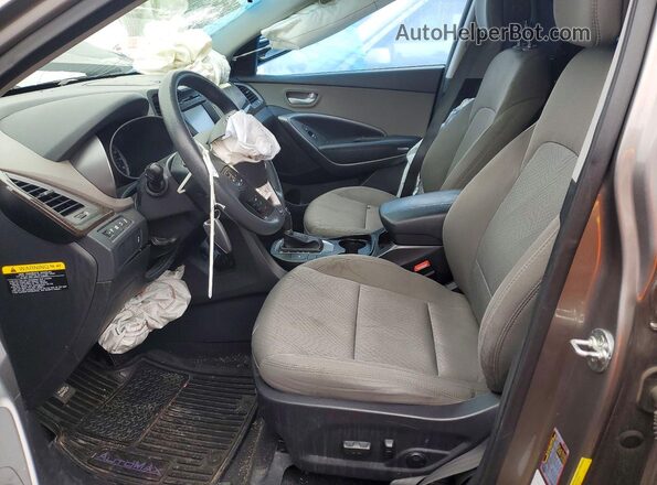 5NMZUDLB9JH063650 2018 HYUNDAI SANTA Gray Vista interior delantera